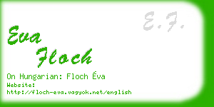 eva floch business card